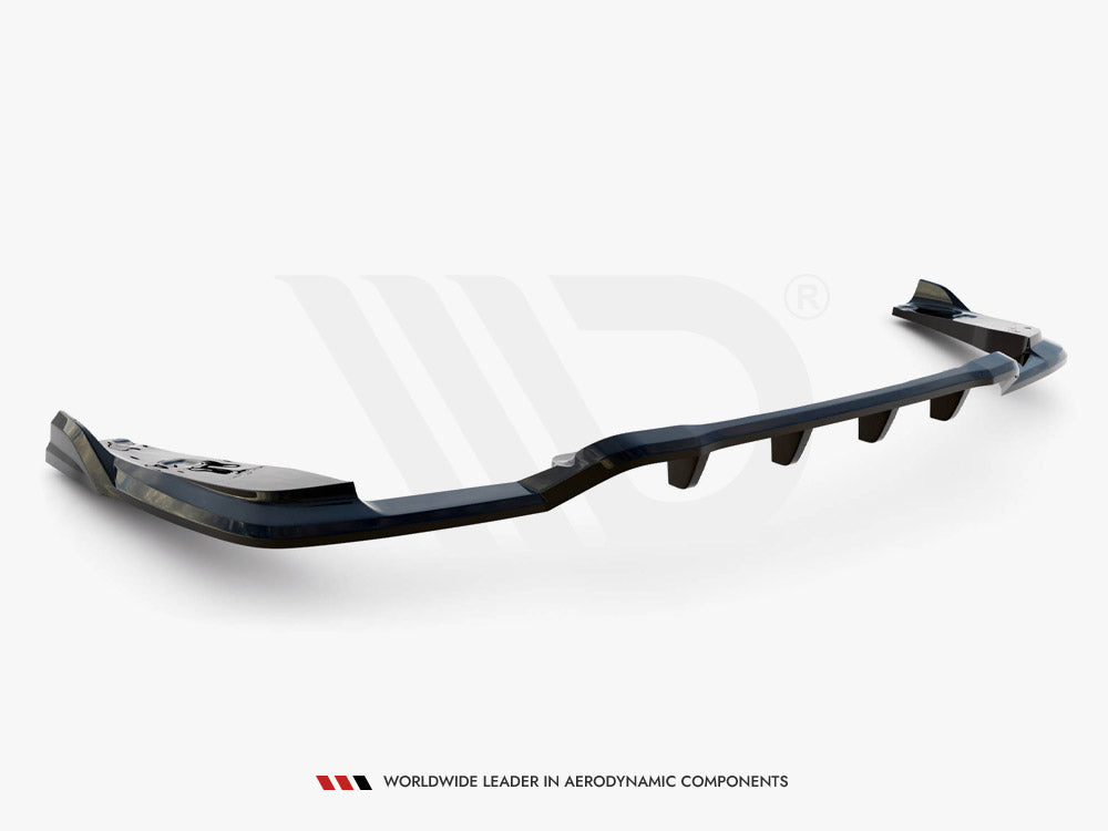 Central Rear Splitter (Vertical Bars) V.2 BMW X4 M40i G02 - Wayside Performance 