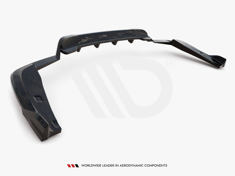 Central Rear Splitter (Vertical Bars) V.2 BMW X4 M40i G02 - Wayside Performance 