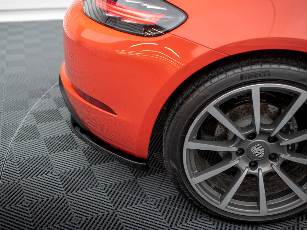 Rear Side Splitters Porsche 718 Cayman 982c - Wayside Performance 