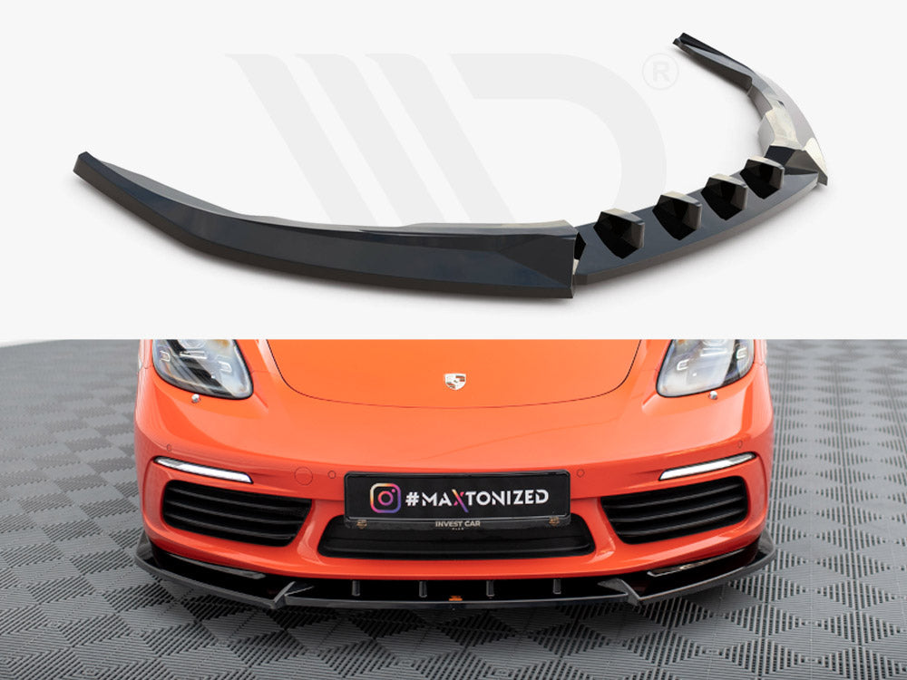 Front Splitter V.1 Porsche 718 Cayman 982c - Wayside Performance 