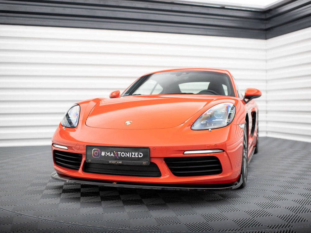 Front Splitter V.2 Porsche 718 Cayman 982c - Wayside Performance 