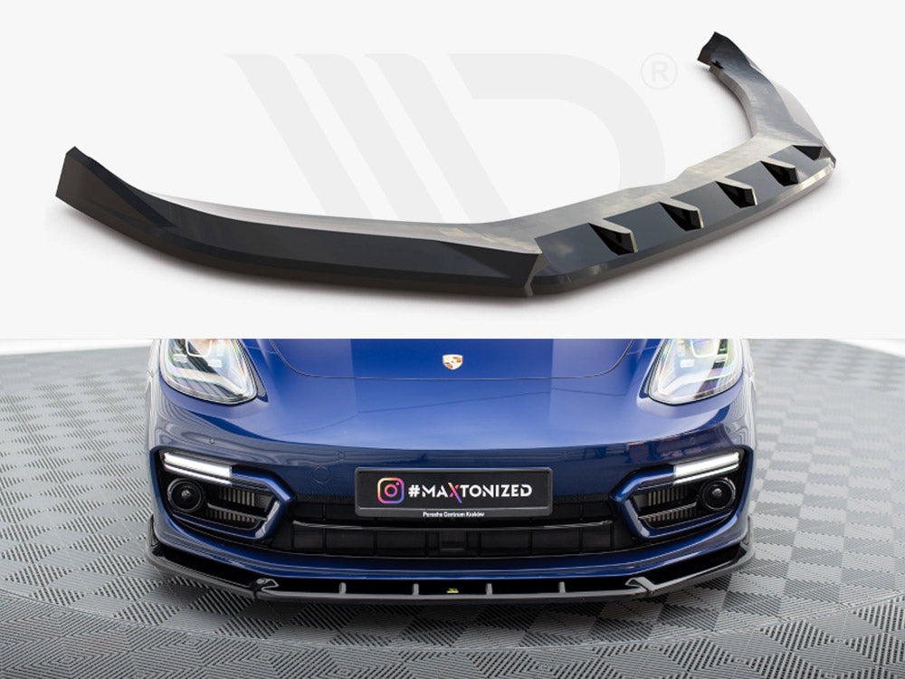 Front Splitter V.2 Porsche Panamera E-Hybrid 971 Facelift - Wayside Performance 
