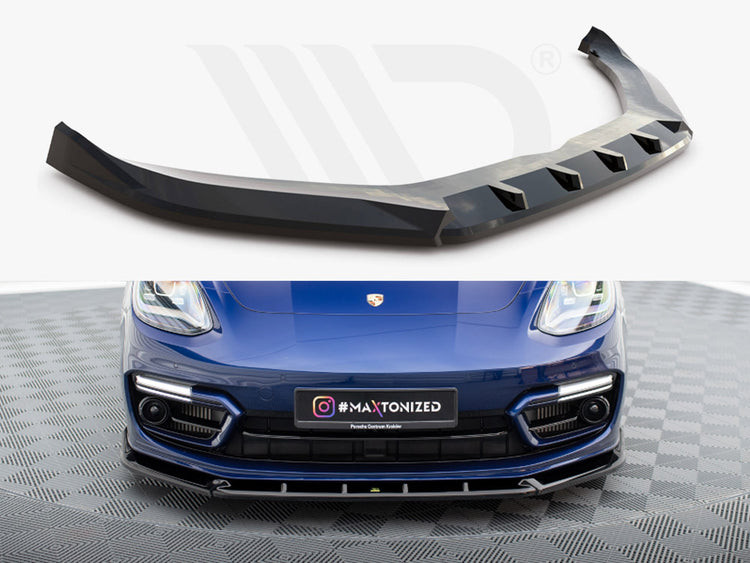 Front Splitter V.2 Porsche Panamera E-Hybrid 971 Facelift - Wayside Performance 