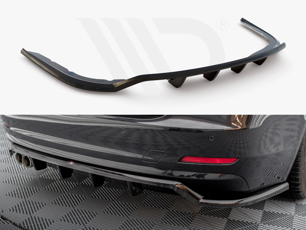 Central Rear Splitter (Vertical Bars) BMW 4 Gran Coupe F36 - Wayside Performance 