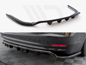 Central Rear Splitter (Vertical Bars) BMW 4 Gran Coupe F36 - Wayside Performance 