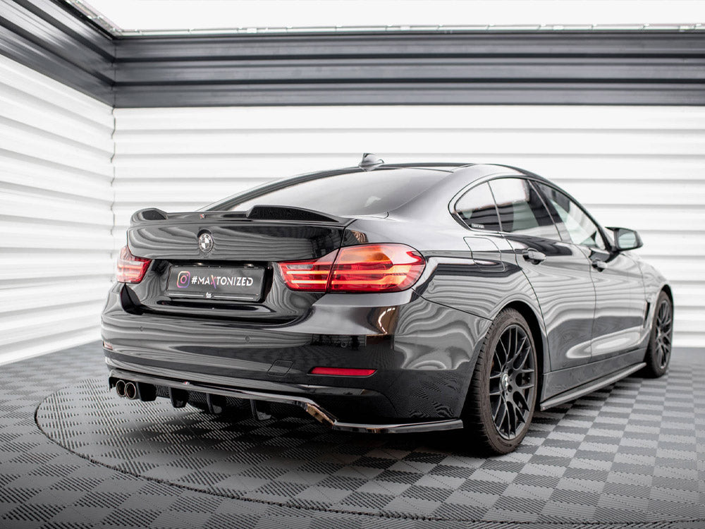 Central Rear Splitter (Vertical Bars) BMW 4 Gran Coupe F36 - Wayside Performance 