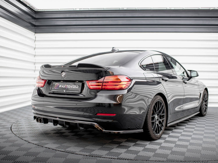 Central Rear Splitter (Vertical Bars) BMW 4 Gran Coupe F36 - Wayside Performance 