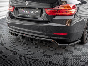 Central Rear Splitter (Vertical Bars) BMW 4 Gran Coupe F36 - Wayside Performance 
