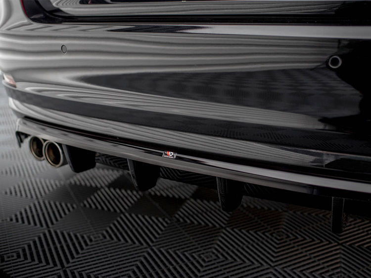 Central Rear Splitter (Vertical Bars) BMW 4 Gran Coupe F36 - Wayside Performance 