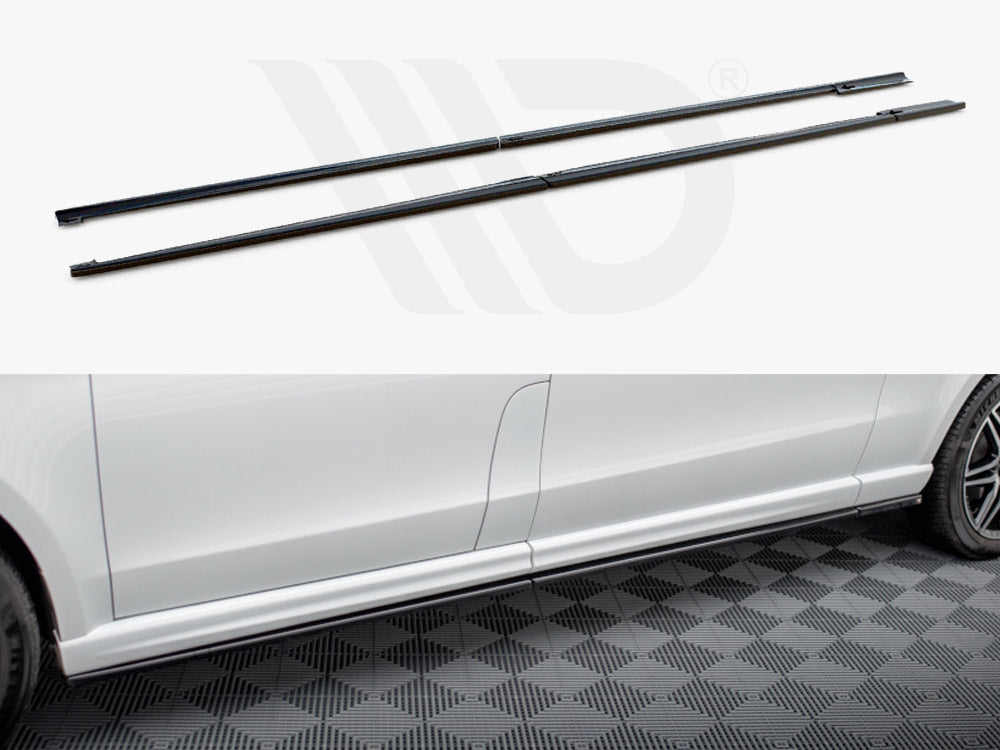 Side Skirts Diffusers Mercedes V-Class Extra Long AMG-Line W447 Facelift - Wayside Performance 