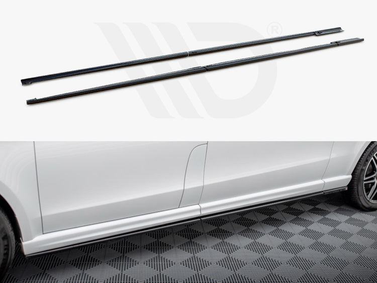 Side Skirts Diffusers Mercedes V-Class Extra Long AMG-Line W447 Facelift - Wayside Performance 