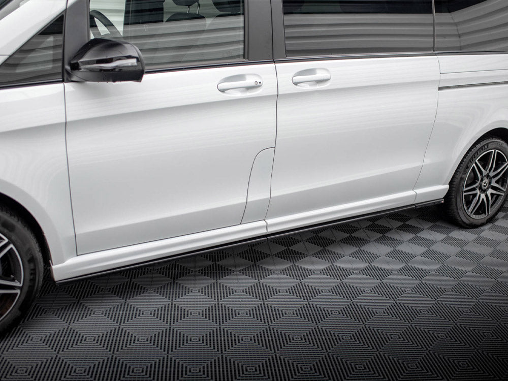 Side Skirts Diffusers Mercedes V-Class Extra Long AMG-Line W447 Facelift - Wayside Performance 