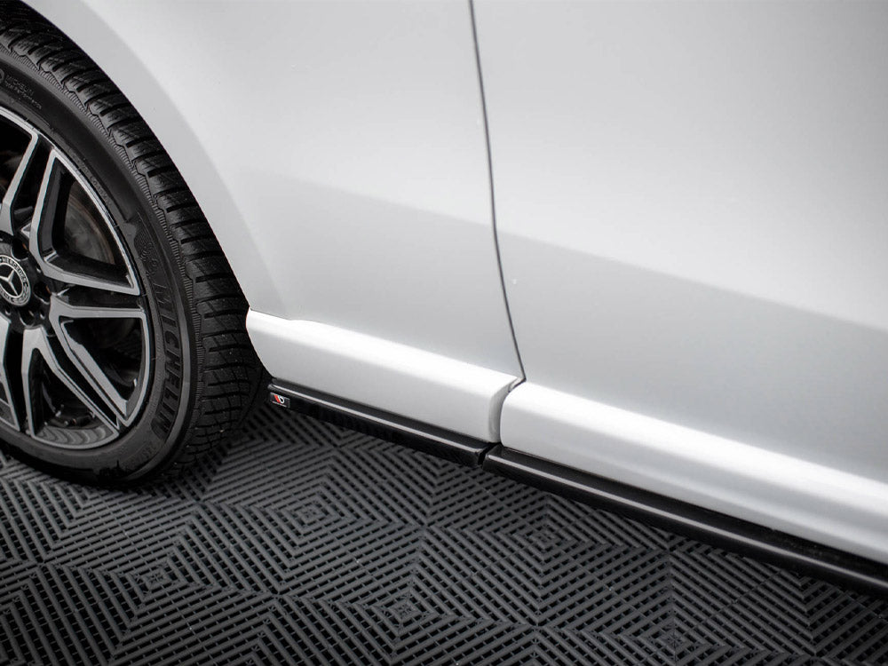 Side Skirts Diffusers Mercedes V-Class Extra Long AMG-Line W447 Facelift - Wayside Performance 