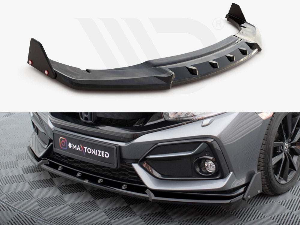 Front Splitter V.1 + Flaps Honda Civic Sport Mk 10 - Wayside Performance 