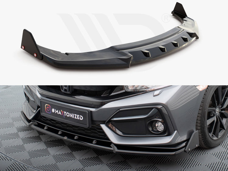 Front Splitter V.1 + Flaps Honda Civic Sport Mk 10 - Wayside Performance 
