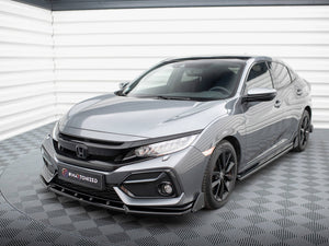 Front Splitter V.1 + Flaps Honda Civic Sport Mk 10 - Wayside Performance 