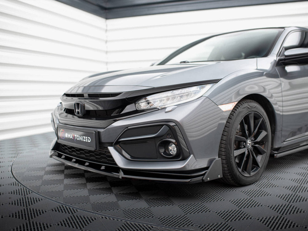 Front Splitter V.1 + Flaps Honda Civic Sport Mk 10 - Wayside Performance 