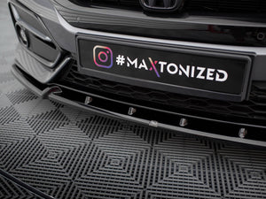 Front Splitter V.1 + Flaps Honda Civic Sport Mk 10 - Wayside Performance 