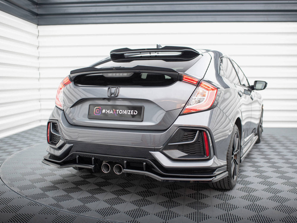 Central Rear Splitter (Vertical Bars) Honda Civic Sport Mk 10 - Wayside Performance