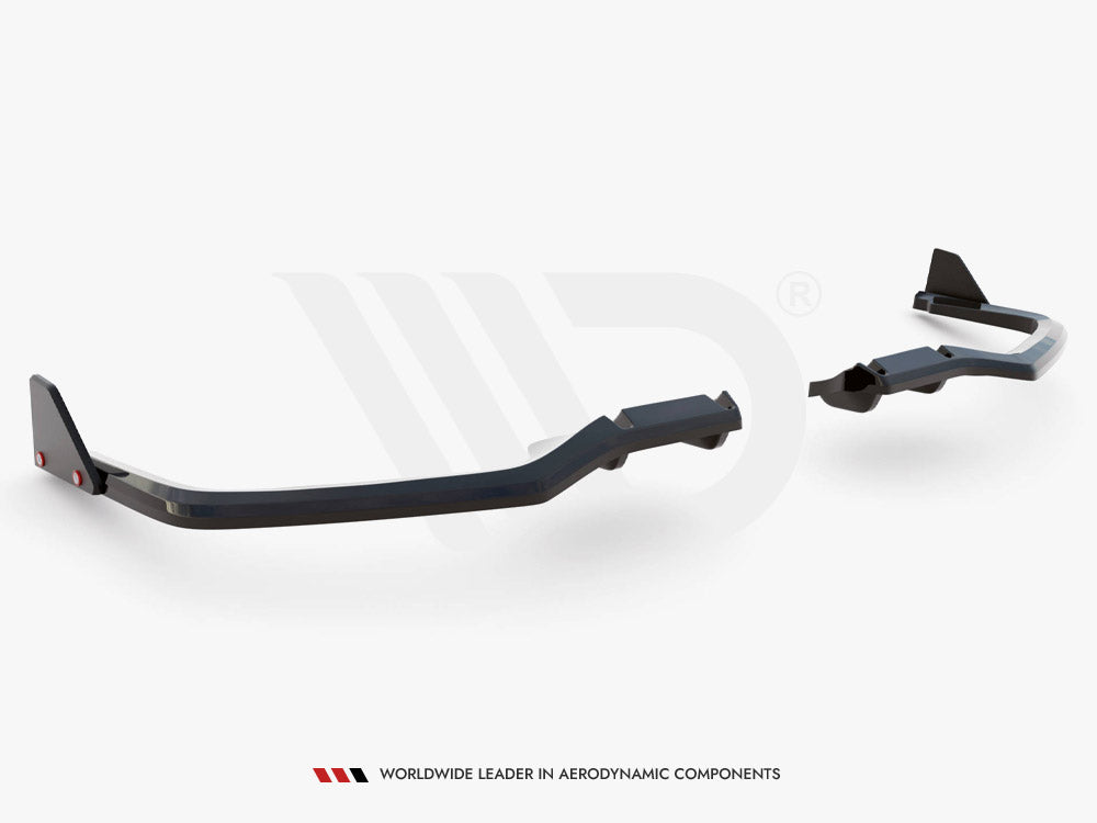 Central Rear Splitter (Vertical Bars) + Flaps Honda Civic Sport Mk 10 - Wayside Performance 