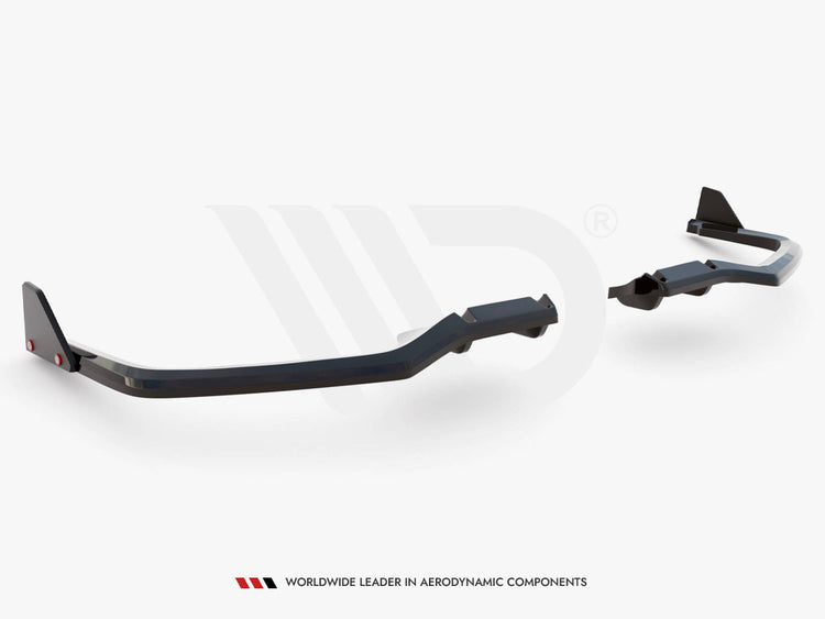 Central Rear Splitter (Vertical Bars) + Flaps Honda Civic Sport Mk 10 - Wayside Performance 