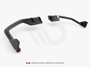 Central Rear Splitter (Vertical Bars) + Flaps Honda Civic Sport Mk 10 - Wayside Performance 