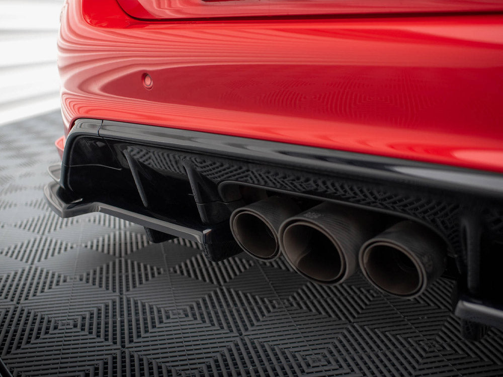 Central Rear Splitter (Vertical Bars) V.1 Honda Civic Type-R Mk 11 - Wayside Performance 