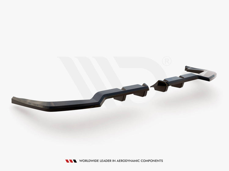 Central Rear Splitter (Vertical Bars) V.1 Honda Civic Type-R Mk 11 - Wayside Performance 
