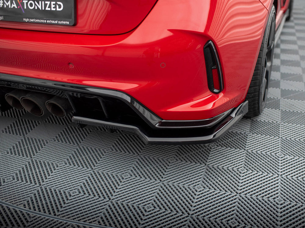 Central Rear Splitter (Vertical Bars) V.2 Honda Civic Type-R Mk 11 - Wayside Performance 