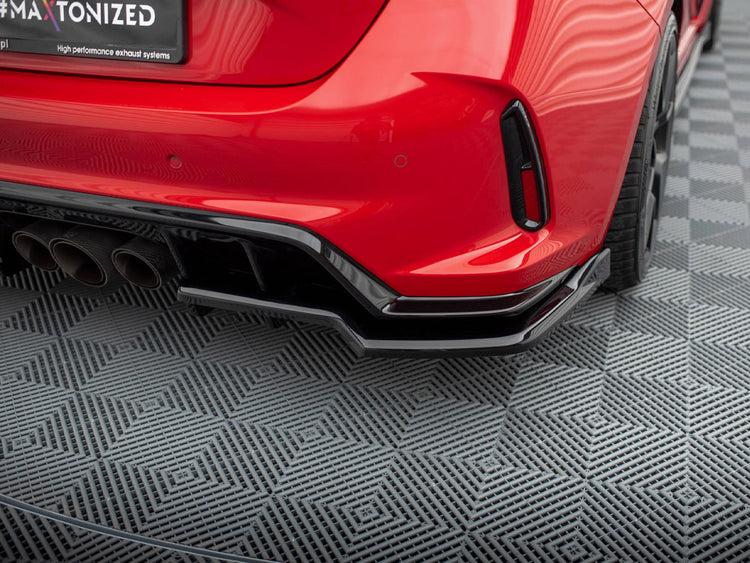 Central Rear Splitter (Vertical Bars) V.2 Honda Civic Type-R Mk 11 - Wayside Performance 