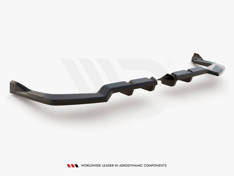 Central Rear Splitter (Vertical Bars) V.2 Honda Civic Type-R Mk 11 - Wayside Performance 