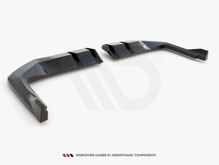 Central Rear Splitter (Vertical Bars) V.2 Honda Civic Type-R Mk 11 - Wayside Performance 