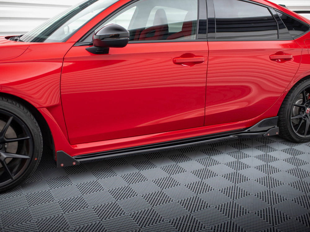 Side Skirts Diffusers V.1 + Flaps Honda Civic Type-R Mk 11 - Wayside Performance 