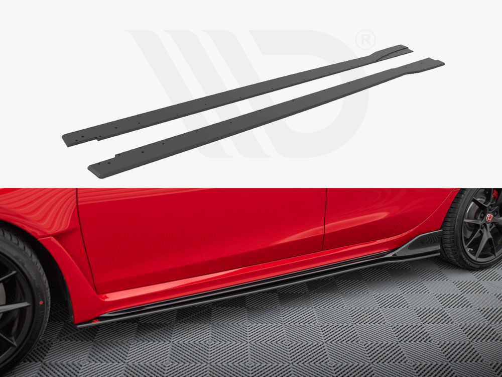 Street PRO Side Skirts Diffusers Honda Civic Type-R Mk 11 - Wayside Performance 