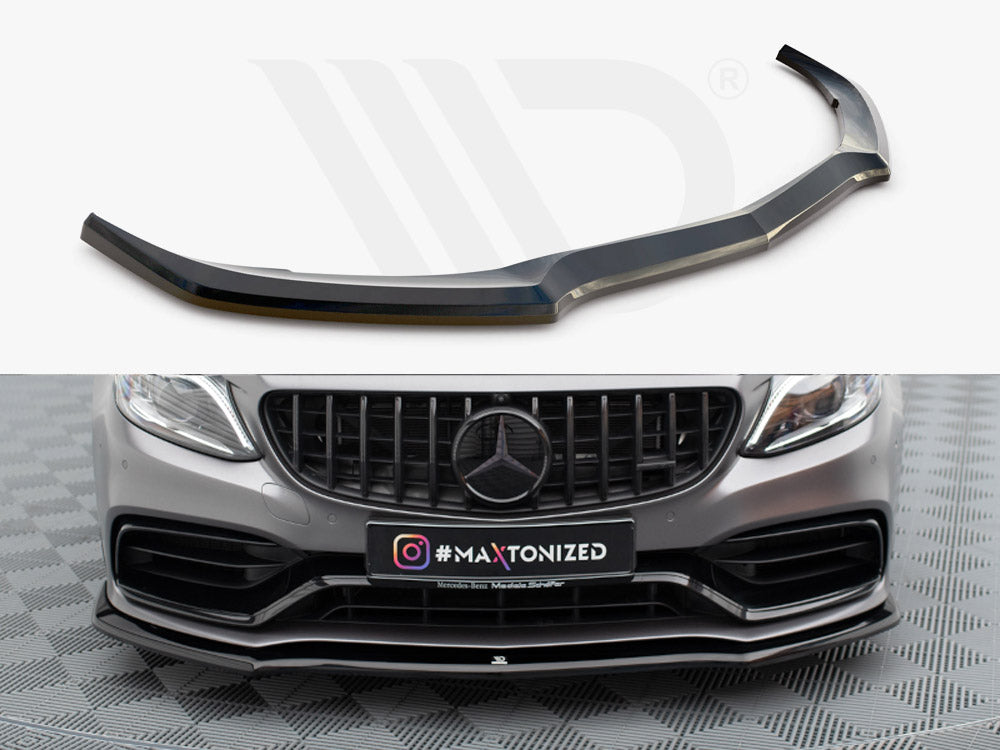Front Splitter V.1 Mercedes-AMG C63 Sedan / Estate W205 Facelift - Wayside Performance 