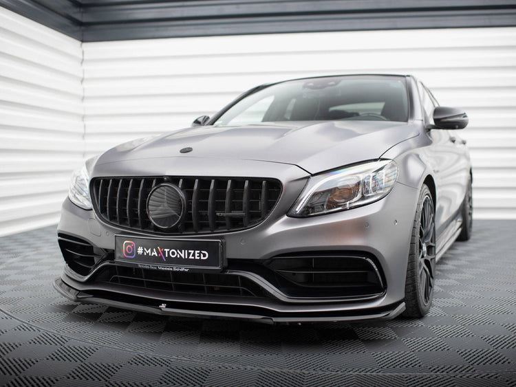 Front Splitter V.1 Mercedes-AMG C63 Sedan / Estate W205 Facelift - Wayside Performance 