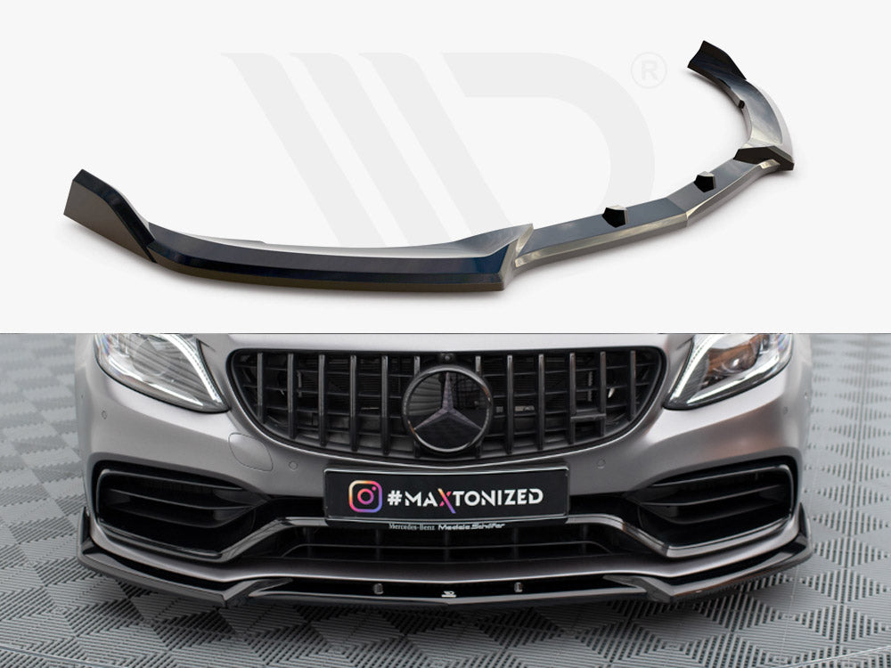 Front Splitter V.2 Mercedes-AMG C63 Sedan / Estate W205 Facelift - Wayside Performance 