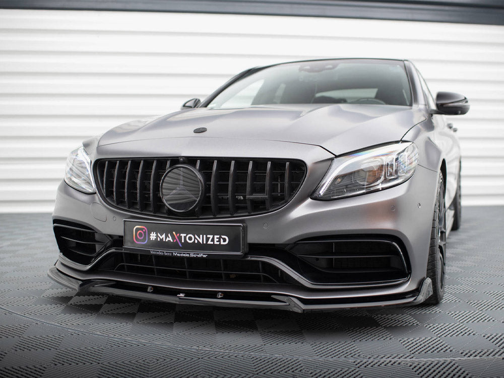 Front Splitter V.2 Mercedes-AMG C63 Sedan / Estate W205 Facelift - Wayside Performance 