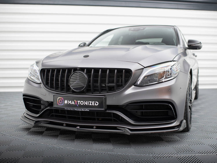 Front Splitter V.2 Mercedes-AMG C63 Sedan / Estate W205 Facelift - Wayside Performance 