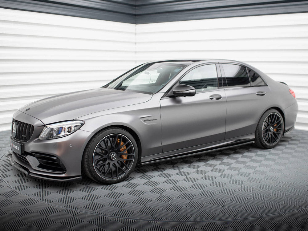 Side Skirts Diffusers Mercedes-AMG C63 Sedan / Estate W205 Facelift - Wayside Performance 