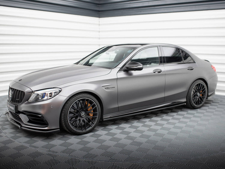 Side Skirts Diffusers Mercedes-AMG C63 Sedan / Estate W205 Facelift - Wayside Performance 