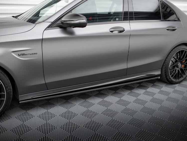 Side Skirts Diffusers Mercedes-AMG C63 Sedan / Estate W205 Facelift - Wayside Performance 
