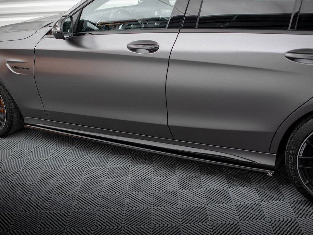 Side Skirts Diffusers Mercedes-AMG C63 Sedan / Estate W205 Facelift - Wayside Performance 