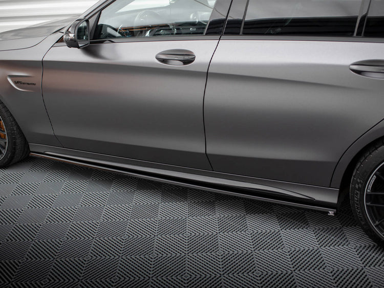 Side Skirts Diffusers Mercedes-AMG C63 Sedan / Estate W205 Facelift - Wayside Performance 