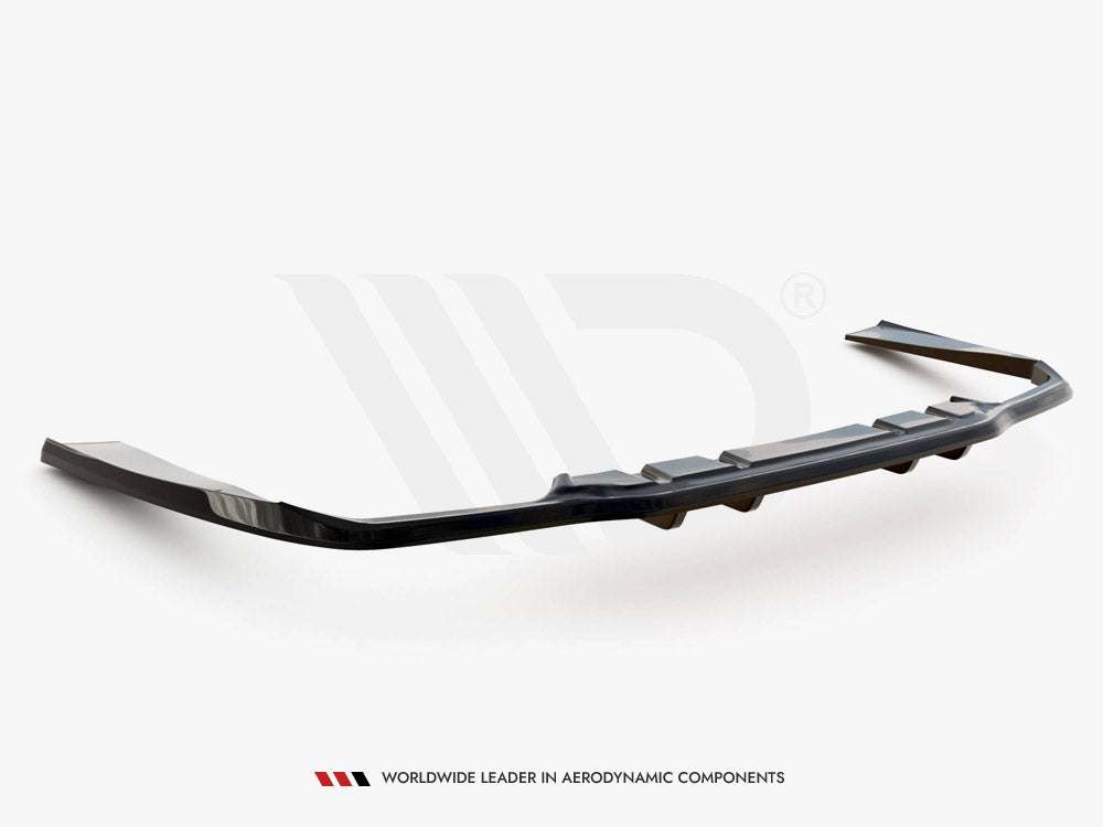 Central Rear Splitter (Vertical Bars) Mercedes-AMG C63 Sedan / Estate W205 Facelift - Wayside Performance 