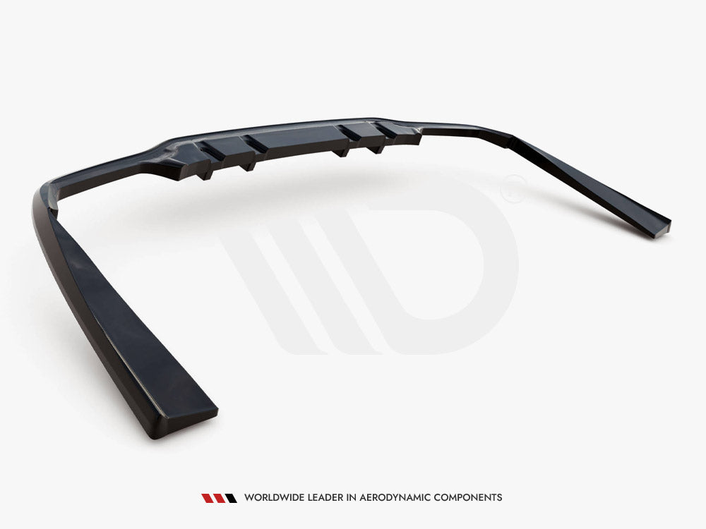 Central Rear Splitter (Vertical Bars) Mercedes-AMG C63 Sedan / Estate W205 Facelift - Wayside Performance 