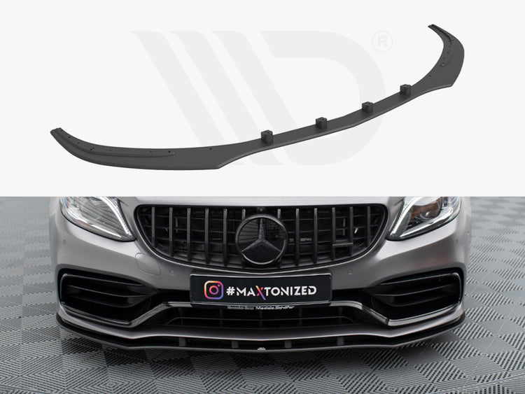 Street PRO Front Splitter Mercedes-AMG C63 Sedan / Estate W205 Facelift - Wayside Performance 