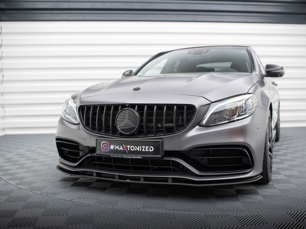 Street PRO Front Splitter Mercedes-AMG C63 Sedan / Estate W205 Facelift - Wayside Performance 