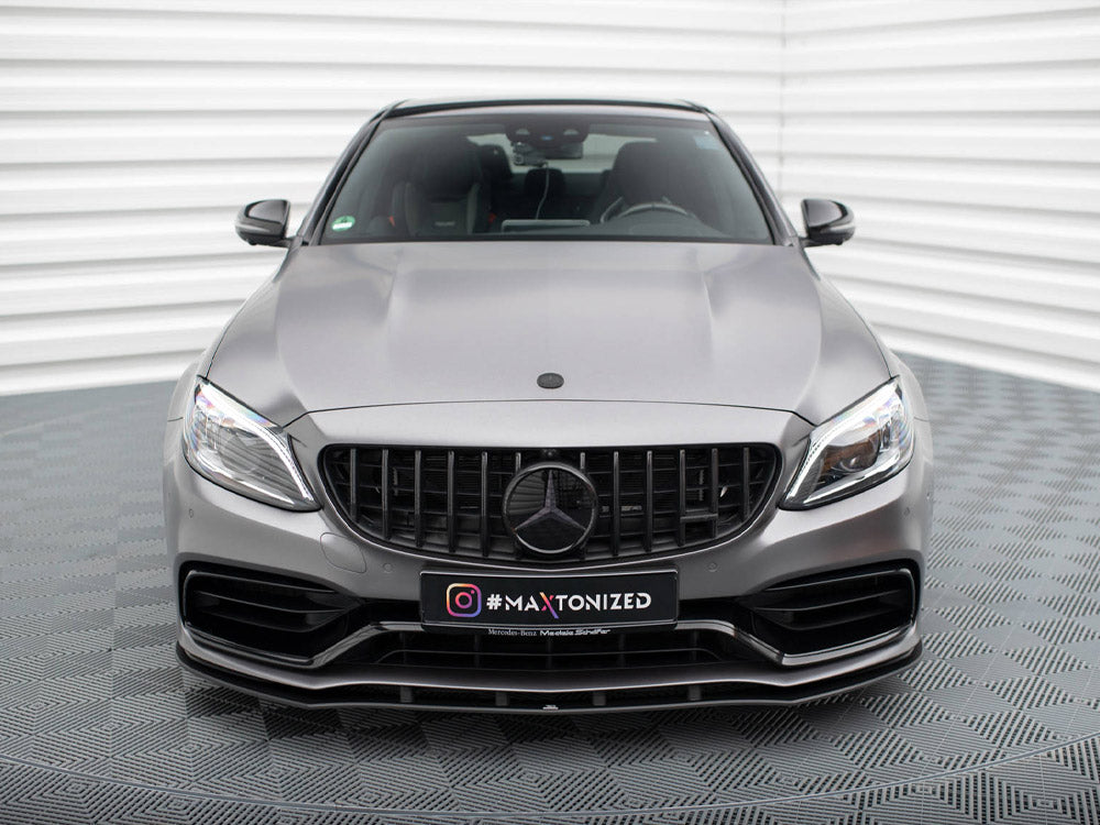 Street PRO Front Splitter Mercedes-AMG C63 Sedan / Estate W205 Facelift - Wayside Performance 
