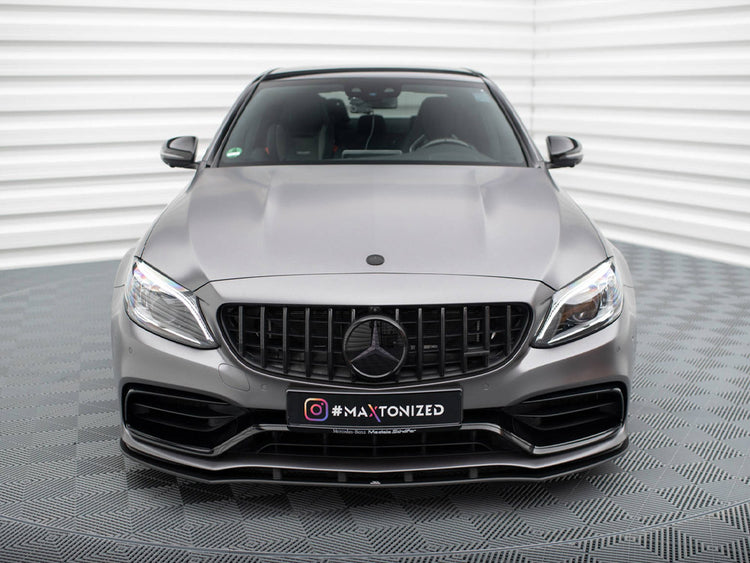 Street PRO Front Splitter Mercedes-AMG C63 Sedan / Estate W205 Facelift - Wayside Performance 